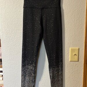 ZYIA Black Leggings with Iridescent Speckles